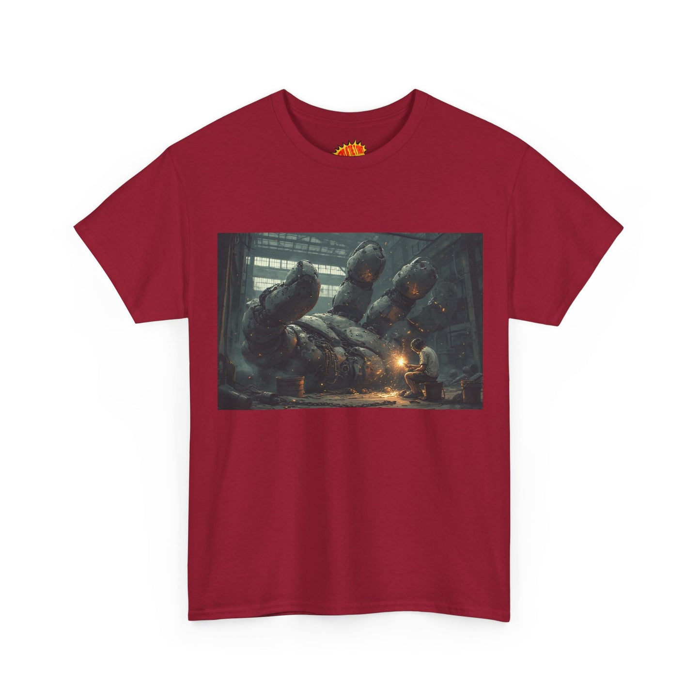 Anime Robot Hand w/Welder Scene T-Shirt *Multiple Colors*
