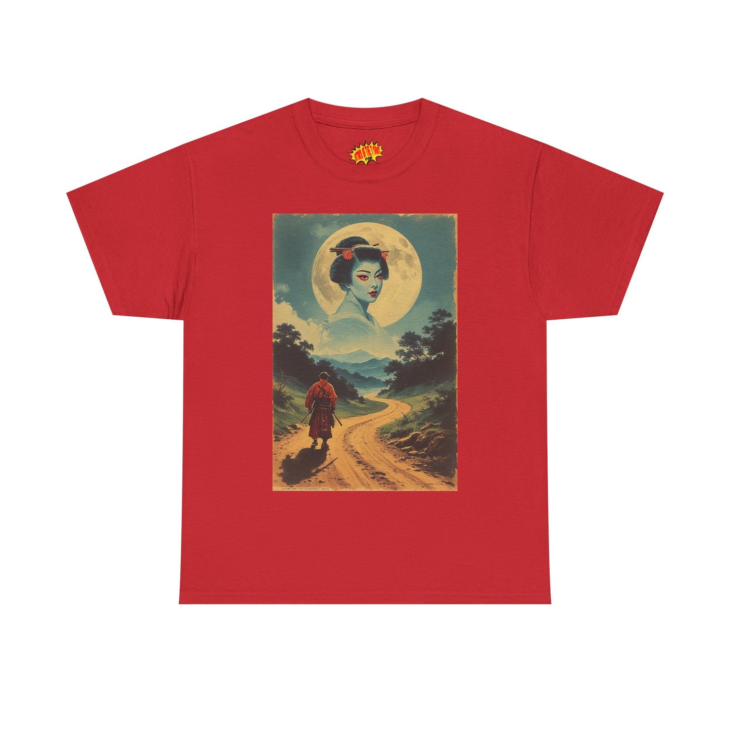 Walking Samurai w/Cloud Moon Woman T-Shirt *Multiple Colors*
