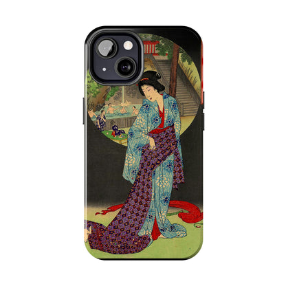 Oji Waterfall by Toyohara Chikanobu, 1890 iPhone Case *Many Sizes Available*