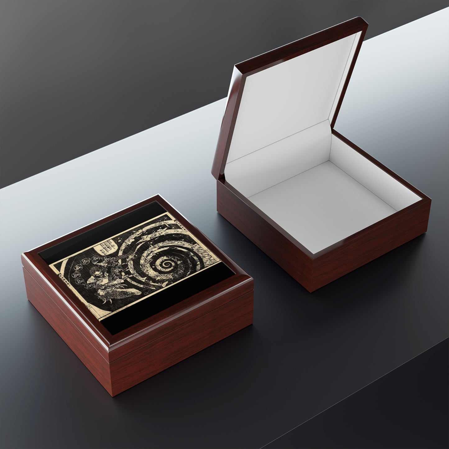 Hokusai Jewelry Box
