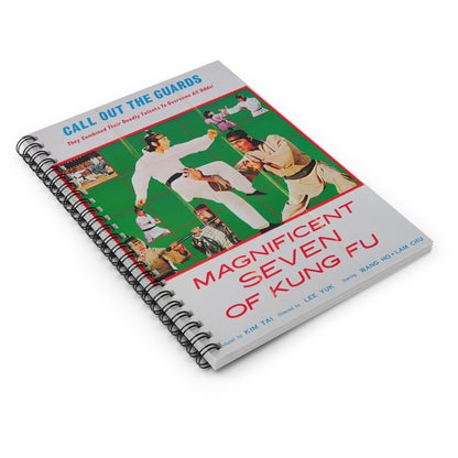 Magnificent Seven of Kung-Fu - Vintage Movie Poster Notebook