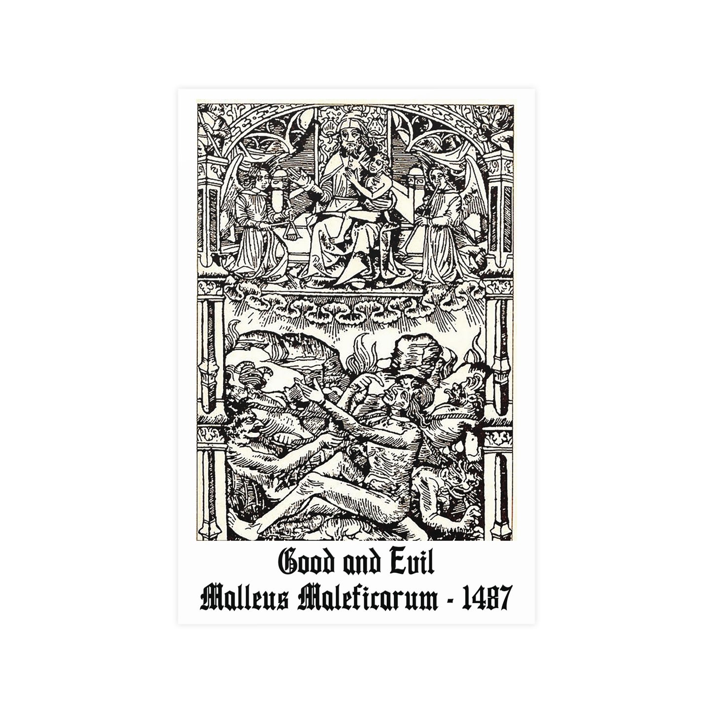 Good and Evil - Malleus Maleficarum, 1487 - Many Sizes Available