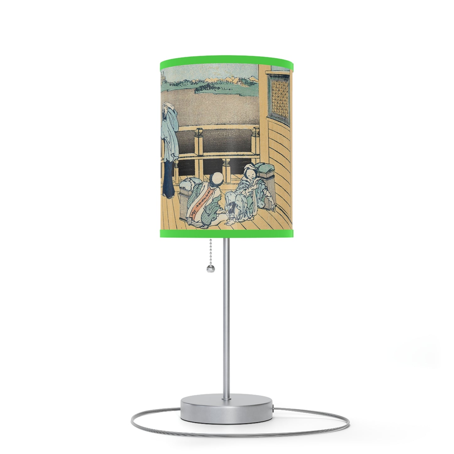 The Sazai Hall by Hokusai Japanese Lamp