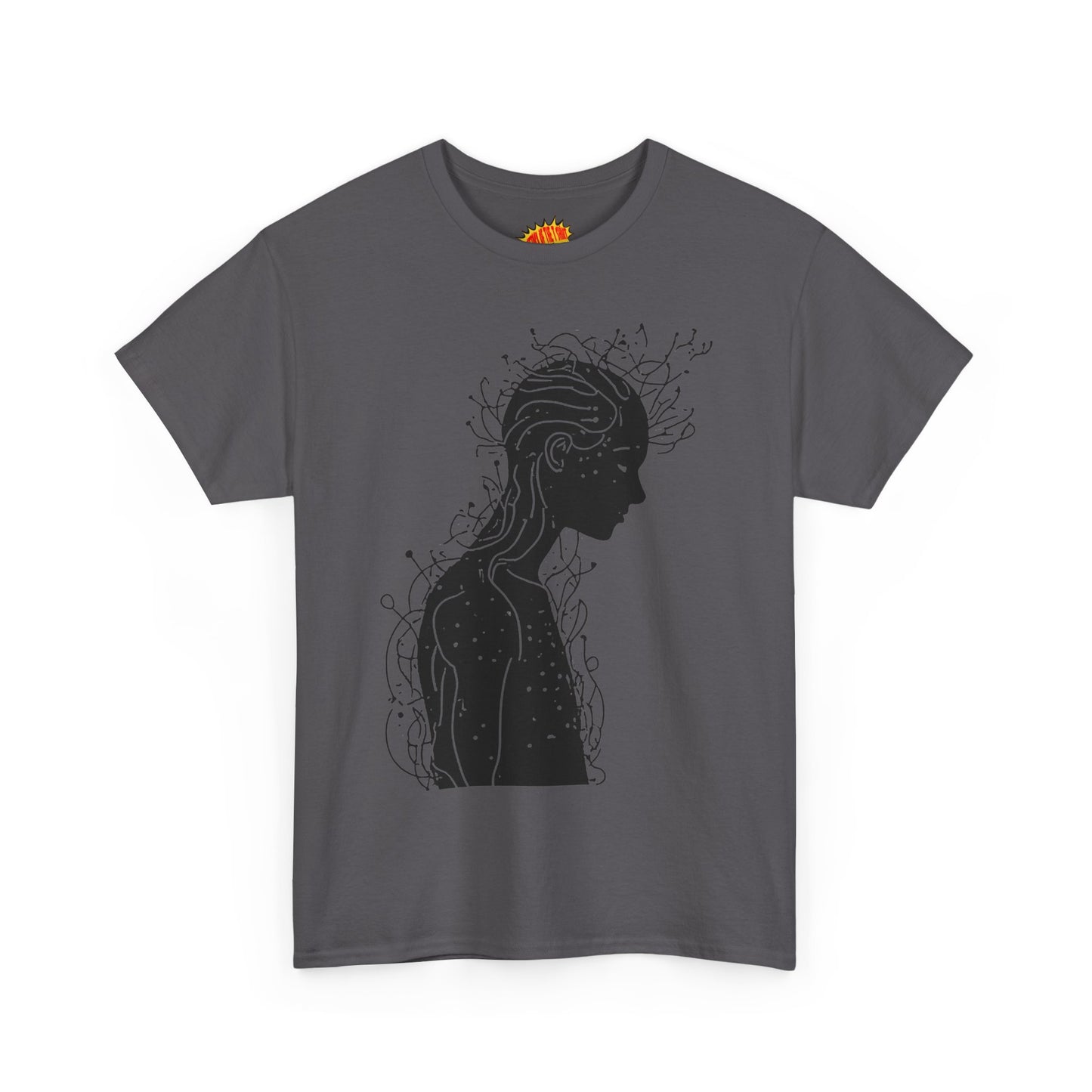 Human Silhouette Line Drawing Graphic Art Tee Shirt *Multiple Colors*