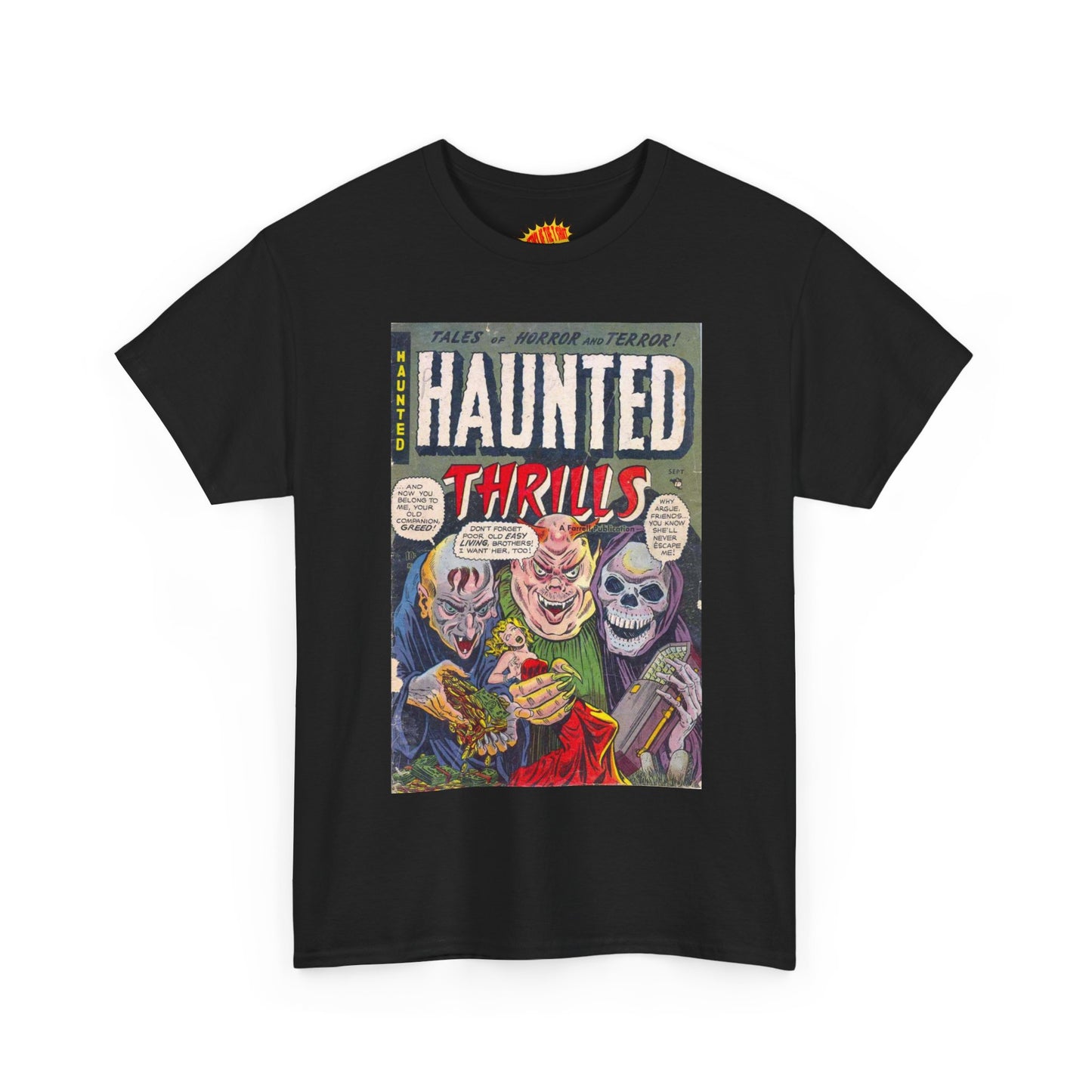 Haunted Thrills September Comic Tee Shirt *Multiple Colors*
