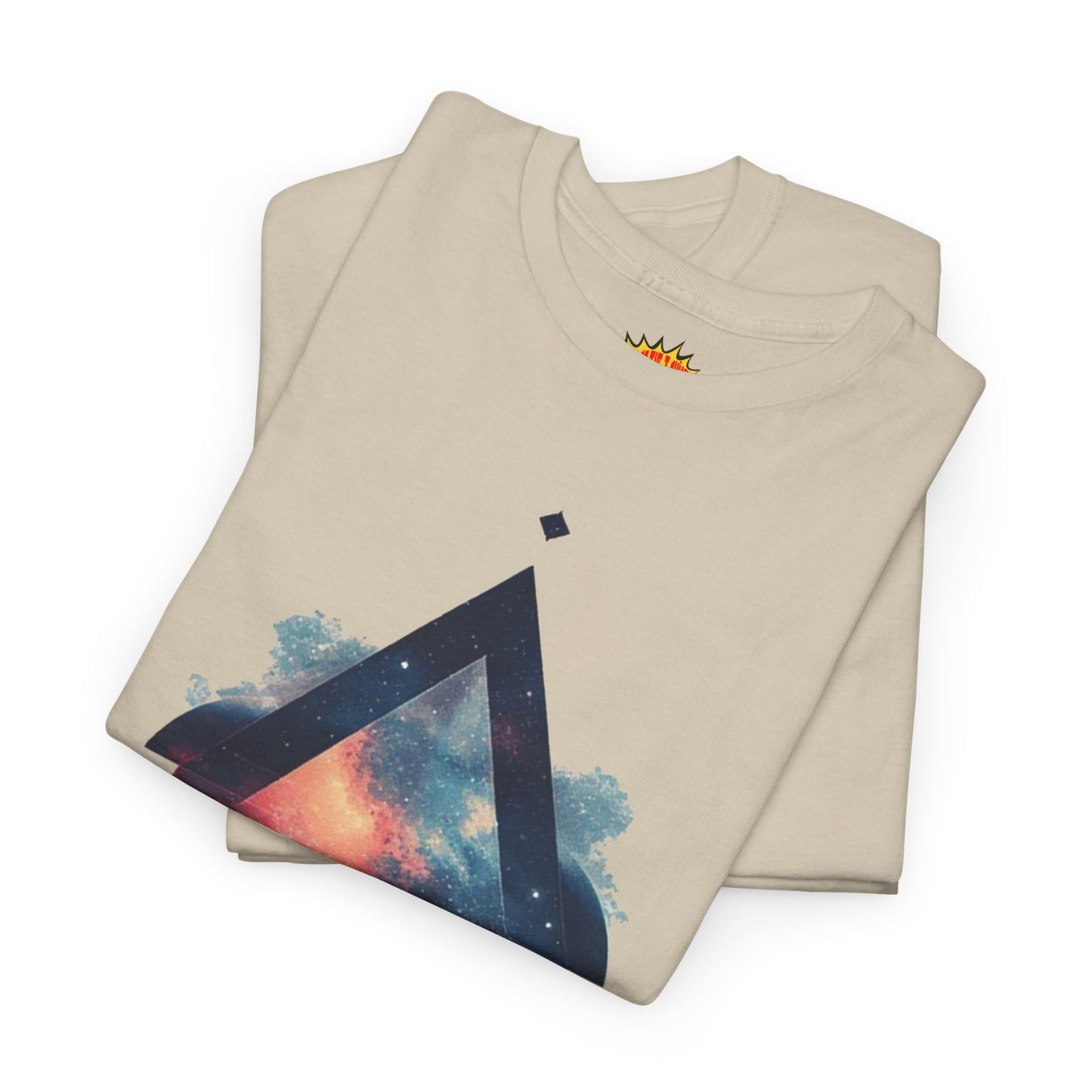 Split Diamond Shape Nebula Graphic Space Art Tee Shirt *Multiple Colors*
