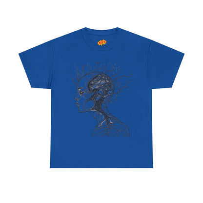Anatomy Line Drawing Face Graphic Art Tee Shirt