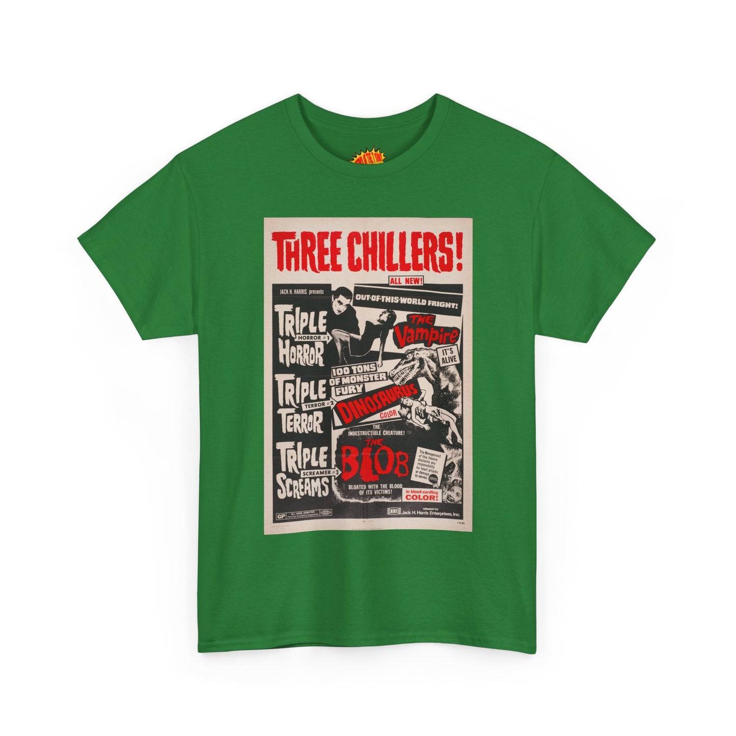 Three Chillers Movie Poster T-Shirt *Multiple Colors*