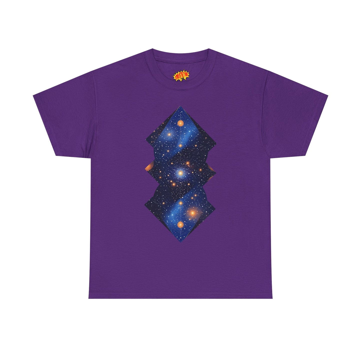 Geometric Shaped Galaxy Graphic Space Art Tee Shirt *Multiple Colors*