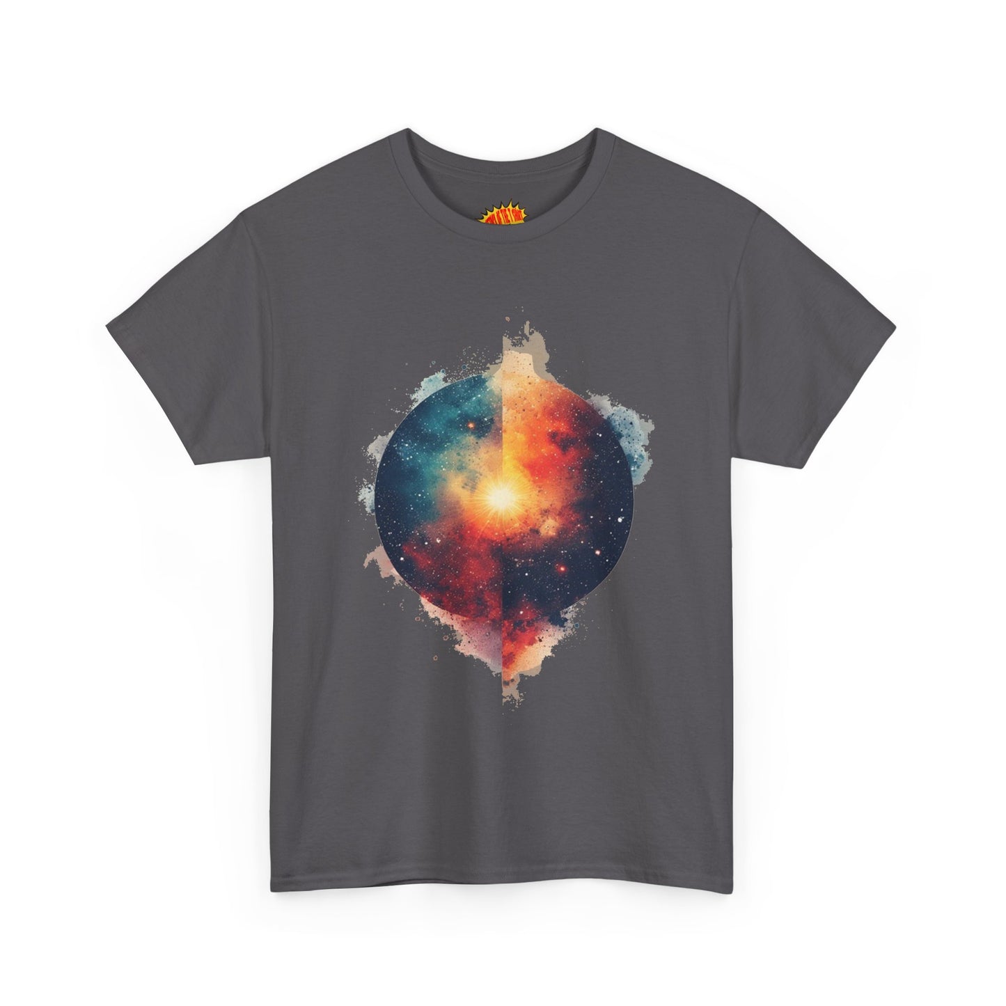 Round Galaxy w/Nebula Graphic Art Tee Shirt *Multiple Colors*