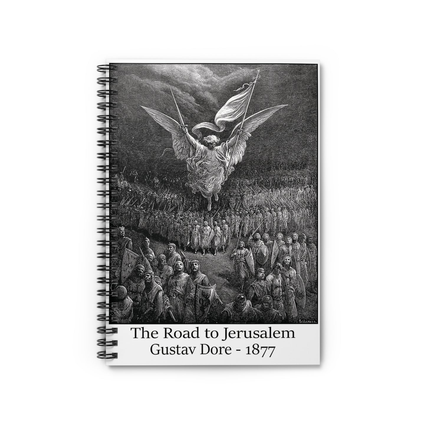 The Road to Jerusalem - Gustav Dore, 1877 Spiral Notebook