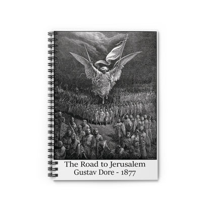 The Road to Jerusalem - Gustav Dore, 1877 Spiral Notebook