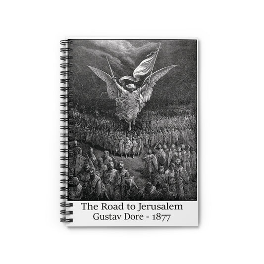 The Road to Jerusalem - Gustav Dore, 1877 Spiral Notebook