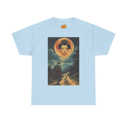 Samurai w/Blood Moon Woman T-Shirt