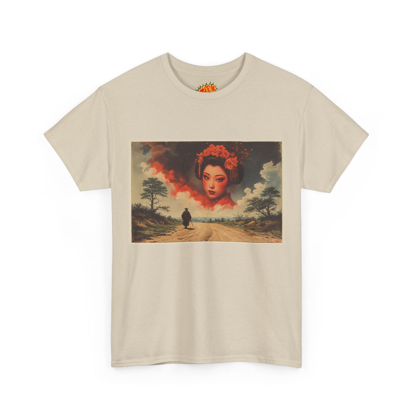 Samurai w/Cloud Geisha Woman T-Shirt *Multiple Colors*