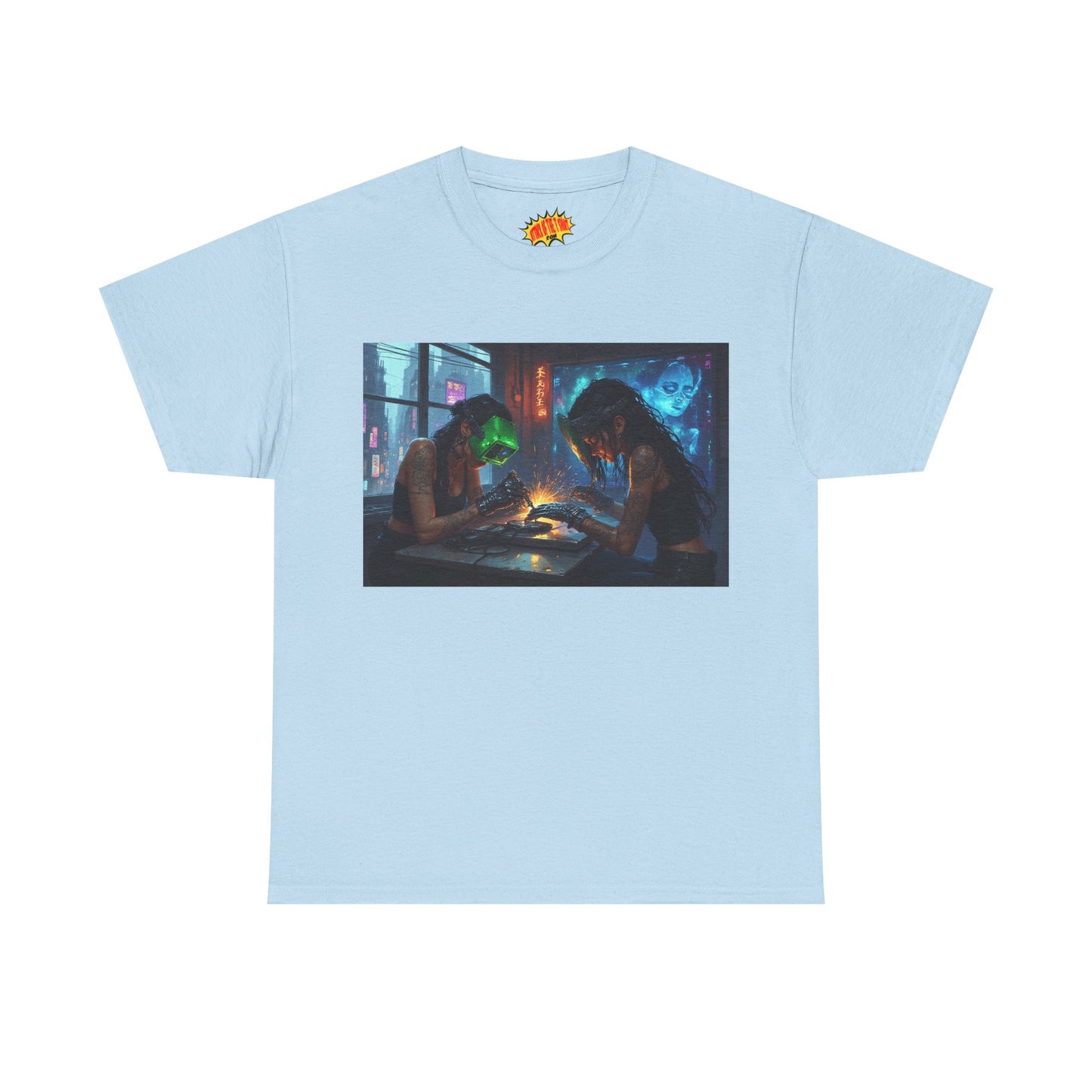 Cyberpunk Robot Nail Salon T-Shirt *Multiple Colors*