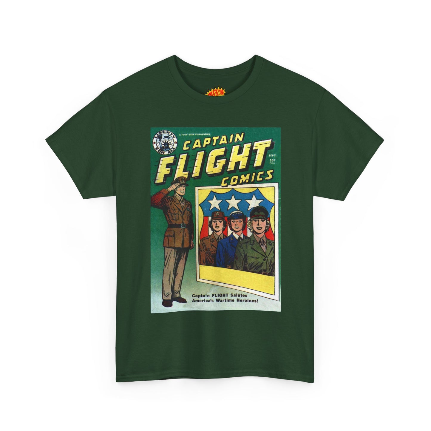 Captain Flight September Comic Tee Shirt *Multiple Colors*