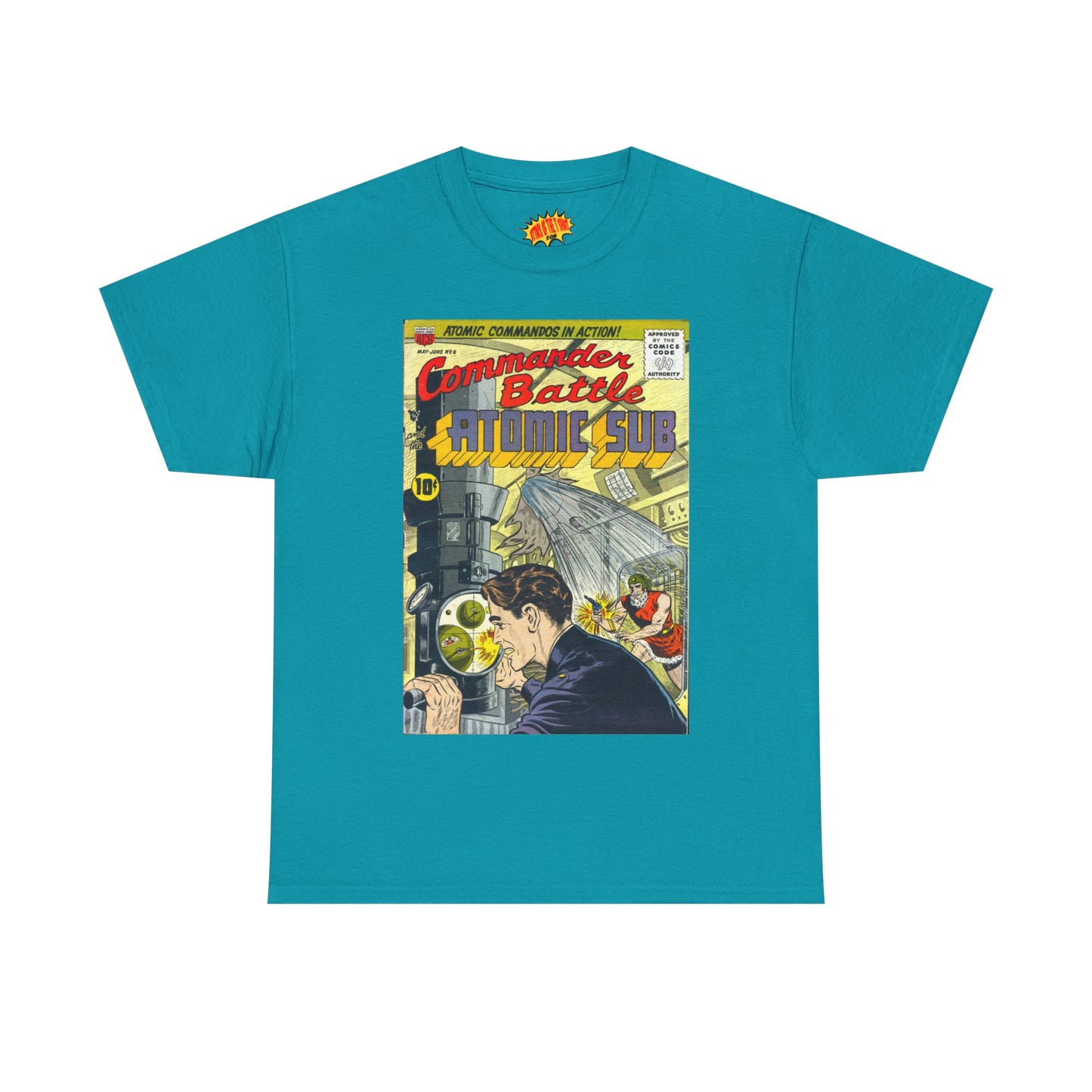 Commander Battle Atomic Sub No. 6 Comic Tee Shirt *Multiple Colors*