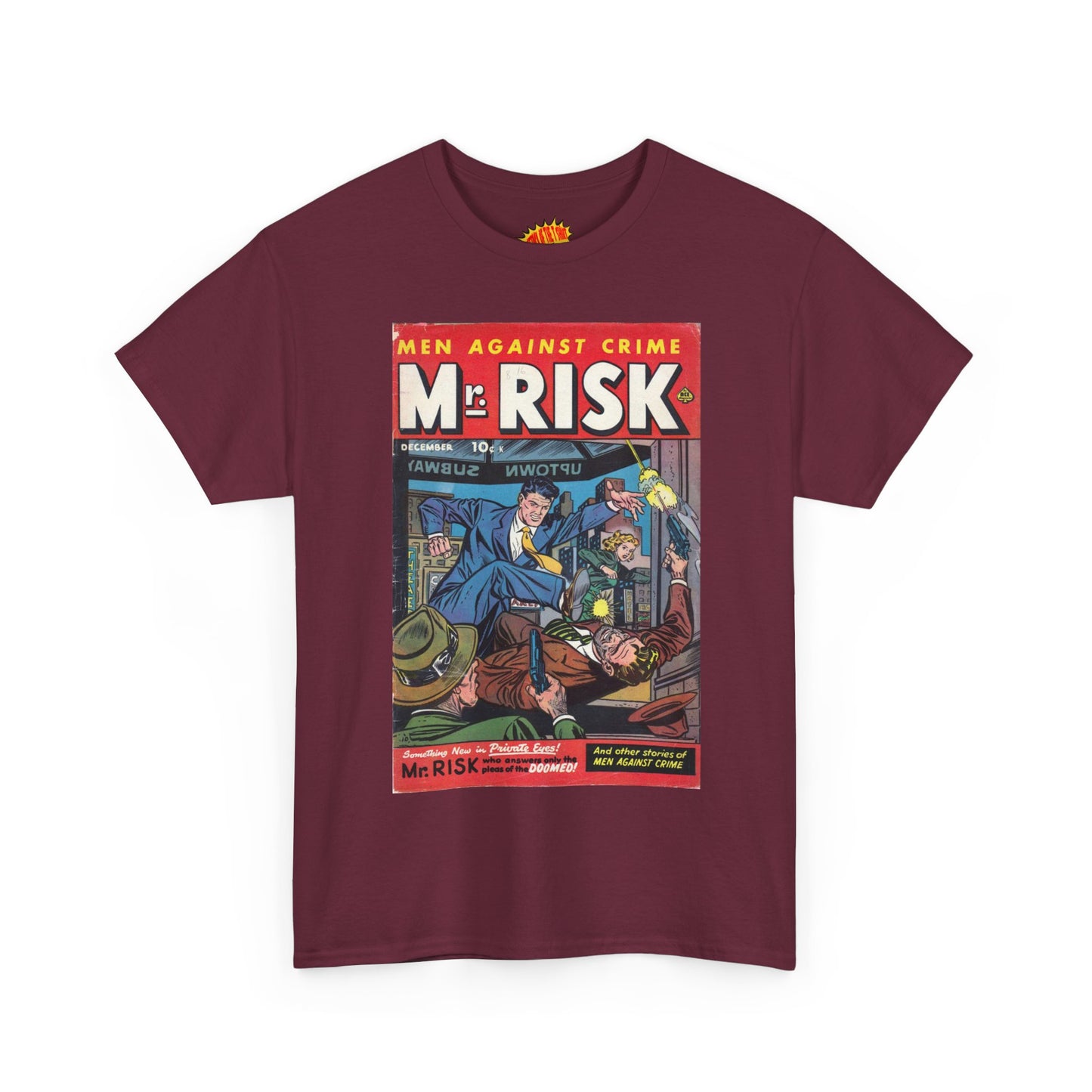 Mr. Risk December Comic Tee Shirt *Multiple Colors*