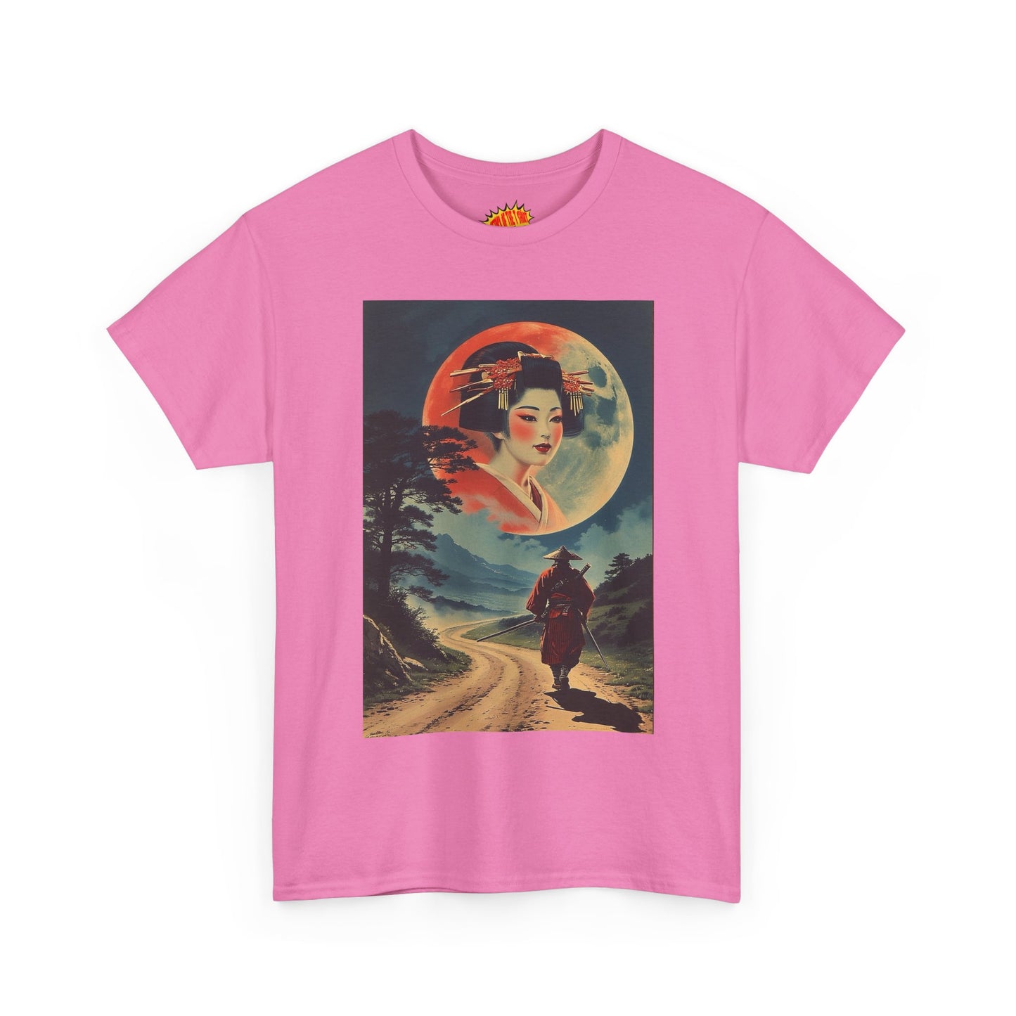 Walking Samurai w/Full Moon Woman T-Shirt *Multiple Colors*