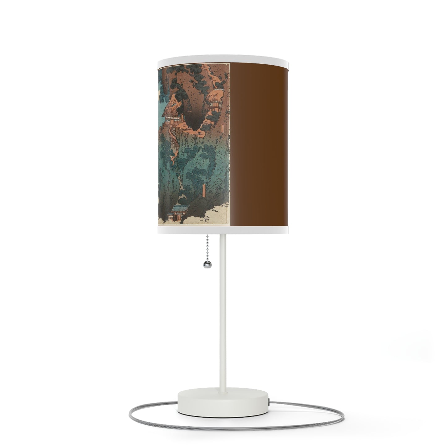Hanging Cloud Bridge Japanese Woodcut Lamp