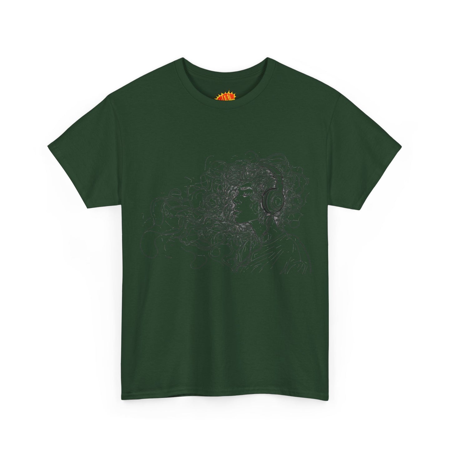 Line Drawing Portrait Graphic Musical Art Tee Shirt *Multiple Colors*