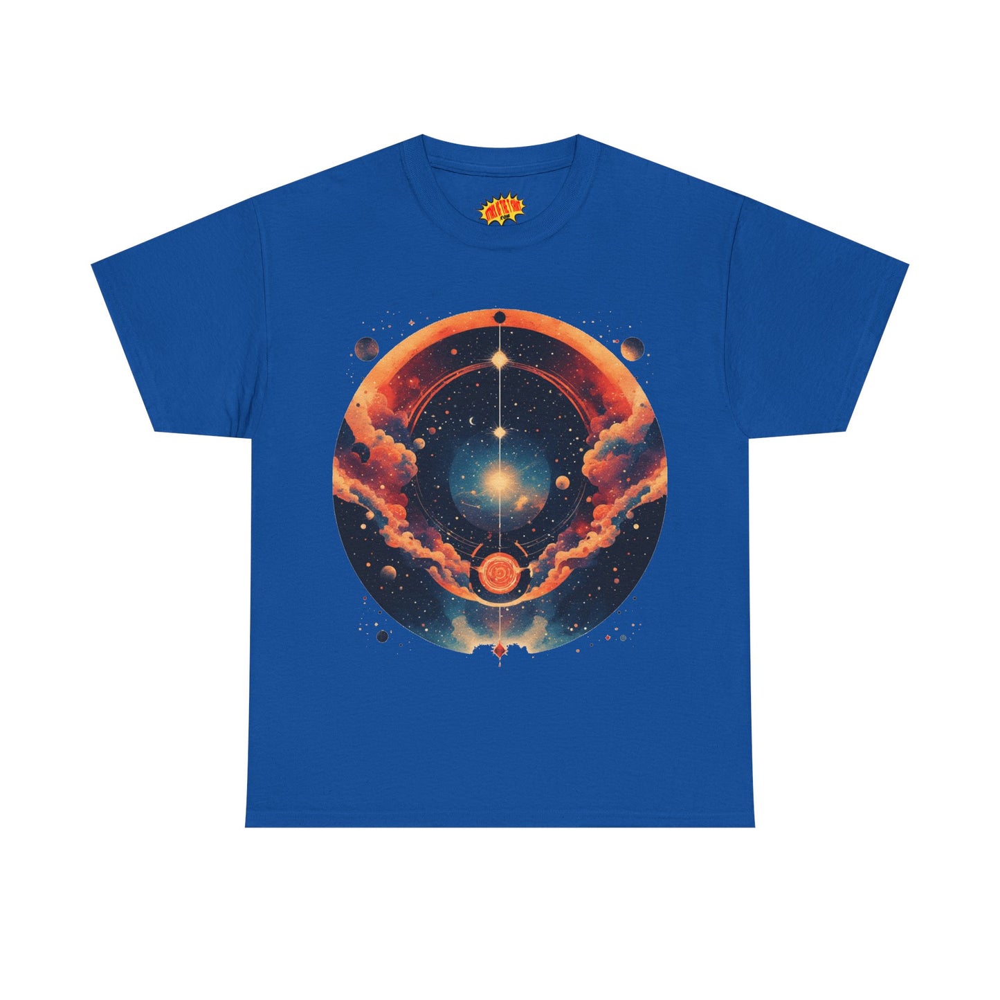 Round Galaxy Graphic Tee Shirt *Multiple Colors*