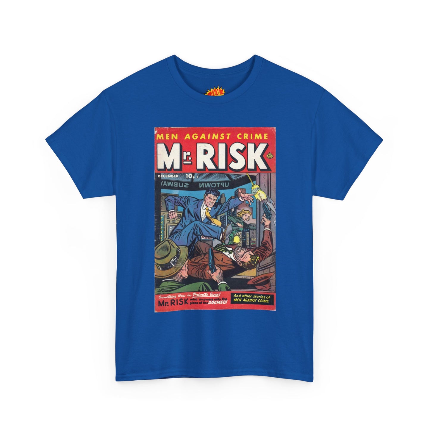 Mr. Risk December Comic Tee Shirt *Multiple Colors*
