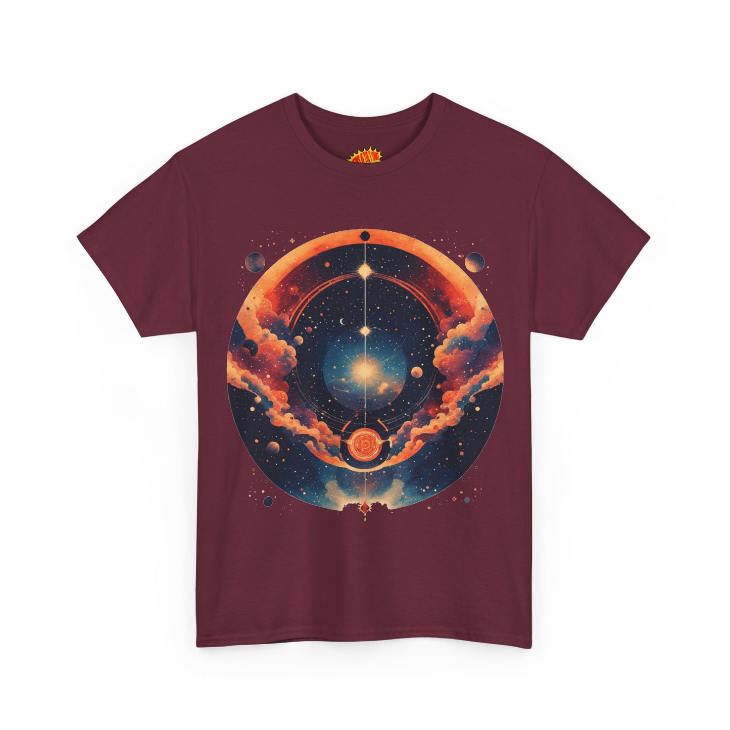 Round Galaxy Graphic Tee Shirt *Multiple Colors*