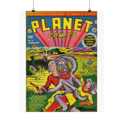 Planet Comics #2 Matte Vertical Posters