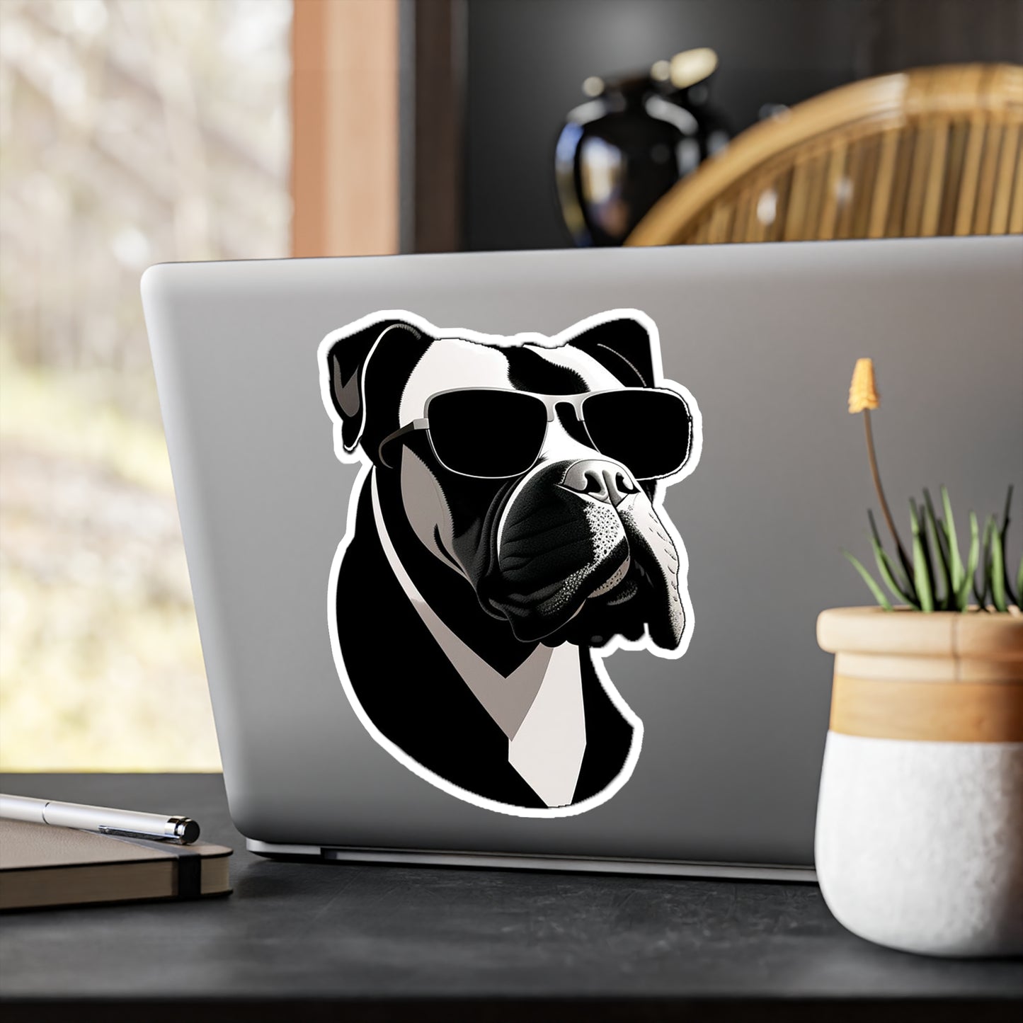 Dog with Sunglasses Durable Vinyl Decal Sticker