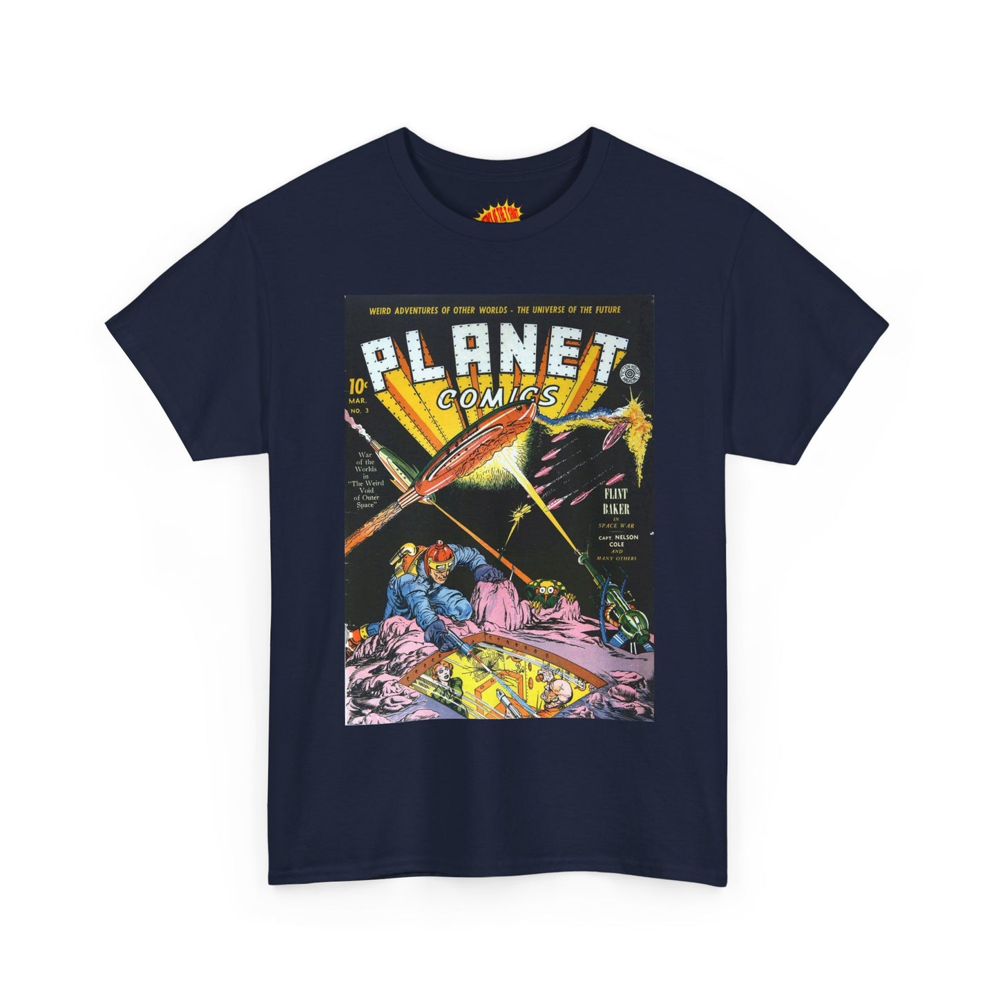 Planet Comics #3 - Heavy Cotton Tee *Dark Colors*