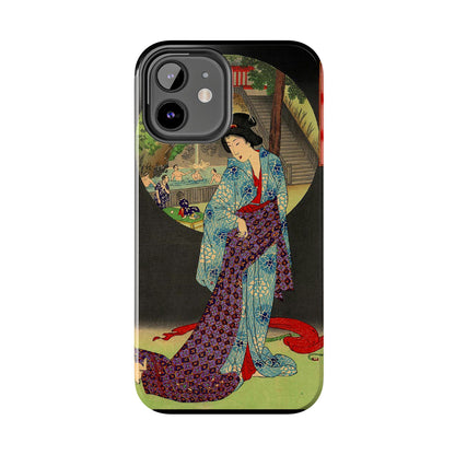 Oji Waterfall by Toyohara Chikanobu, 1890 iPhone Case *Many Sizes Available*