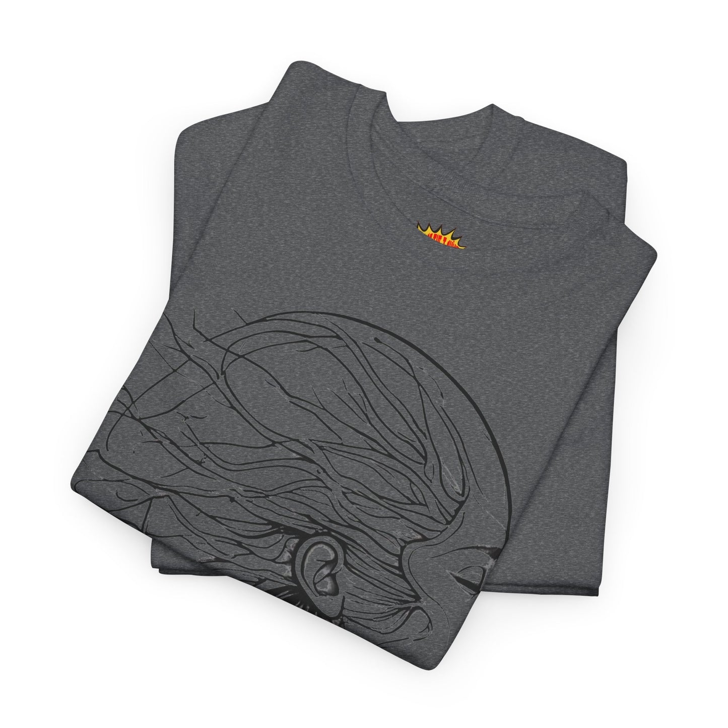 Flowing Line Drawing Face Graphic Art Tee Shirt *Multiple Colors*