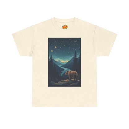 Grizzly Bear Night Scene T-Shirt