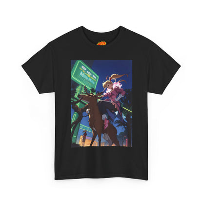 Anime Girl Deer Rider T-Shirt