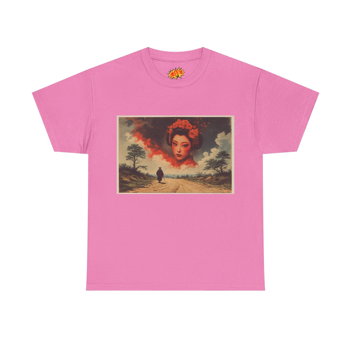 Samurai w/Cloud Geisha Woman T-Shirt *Multiple Colors*
