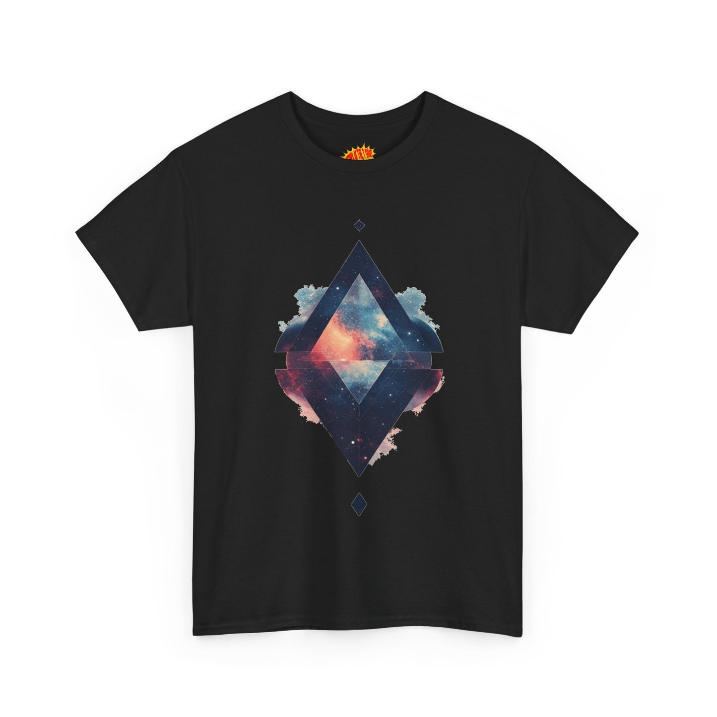 Split Diamond Shape Nebula Graphic Space Art Tee Shirt *Multiple Colors*