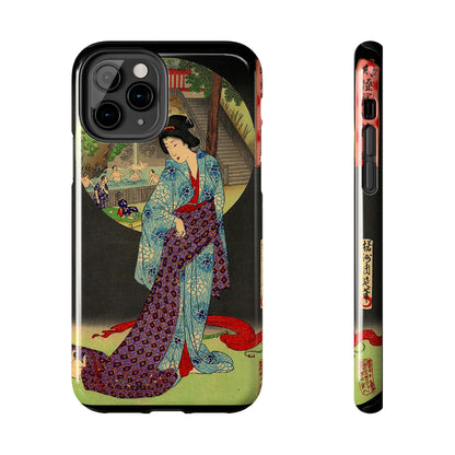 Oji Waterfall by Toyohara Chikanobu, 1890 iPhone Case *Many Sizes Available*