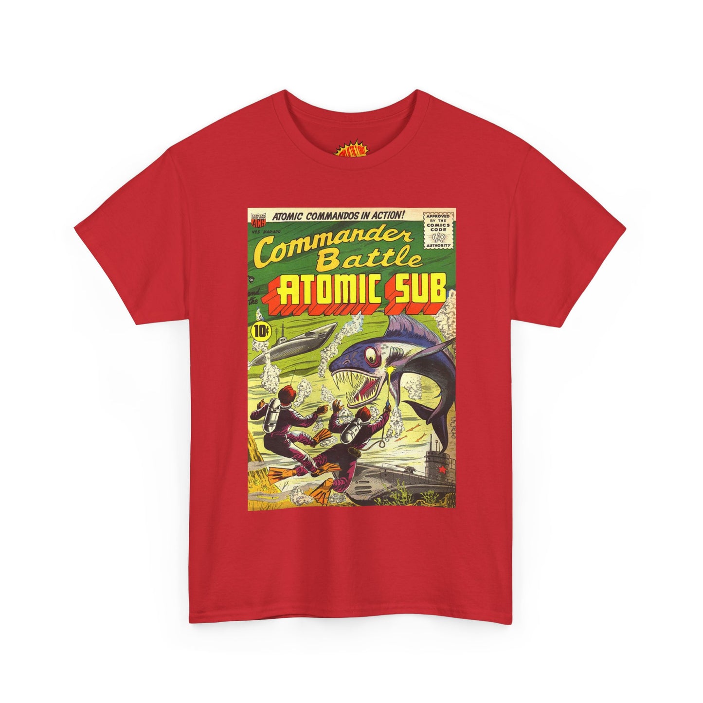 Commander Battle Atomic Sub Comic No. 5 Tee Shirt *Multiple Colors*