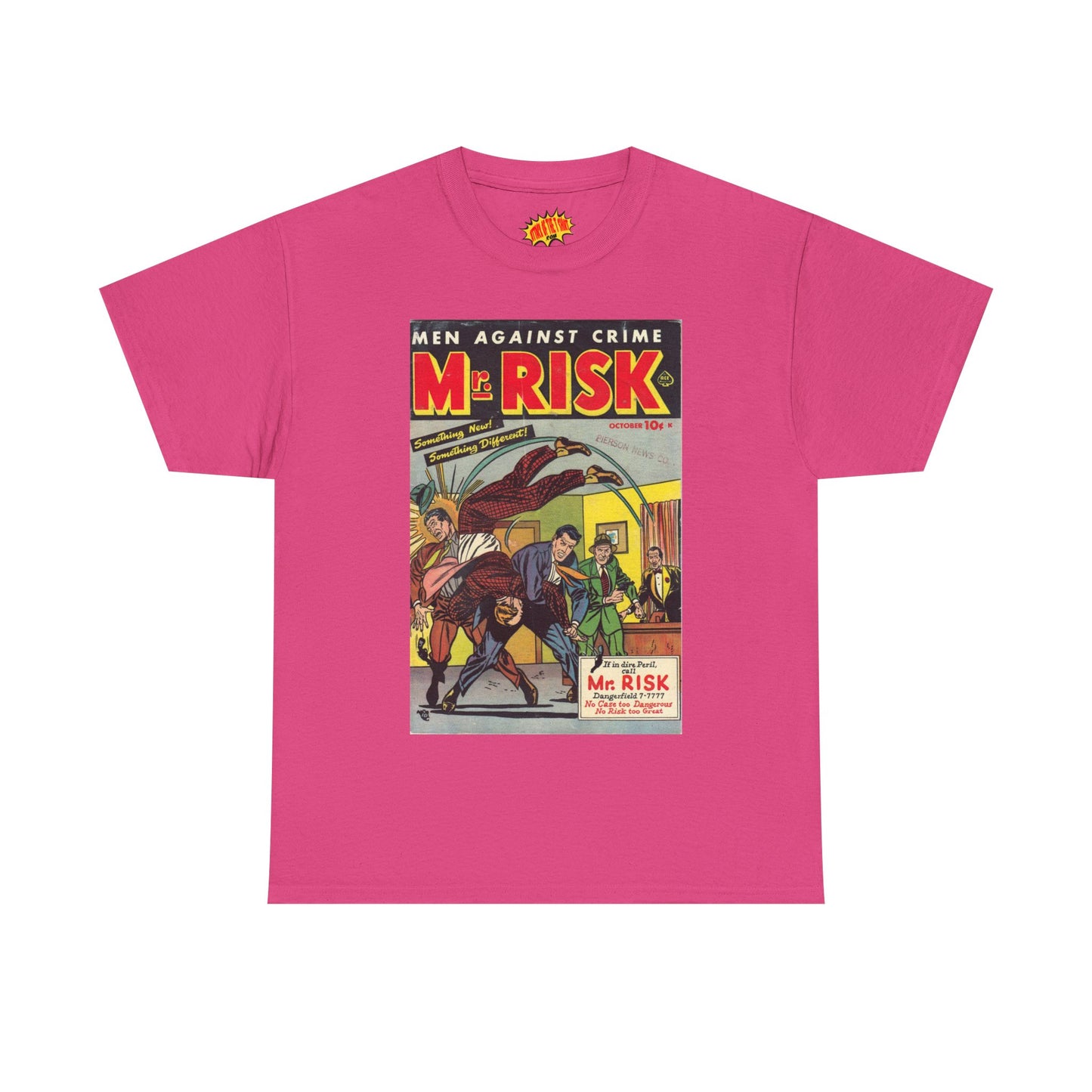 Mr. Risk October Comic Tee Shirt *Multiple Colors*