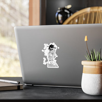 Spirit of the Komachi Cherry Tree Japanese Art Durable Vinyl Decal Sticker