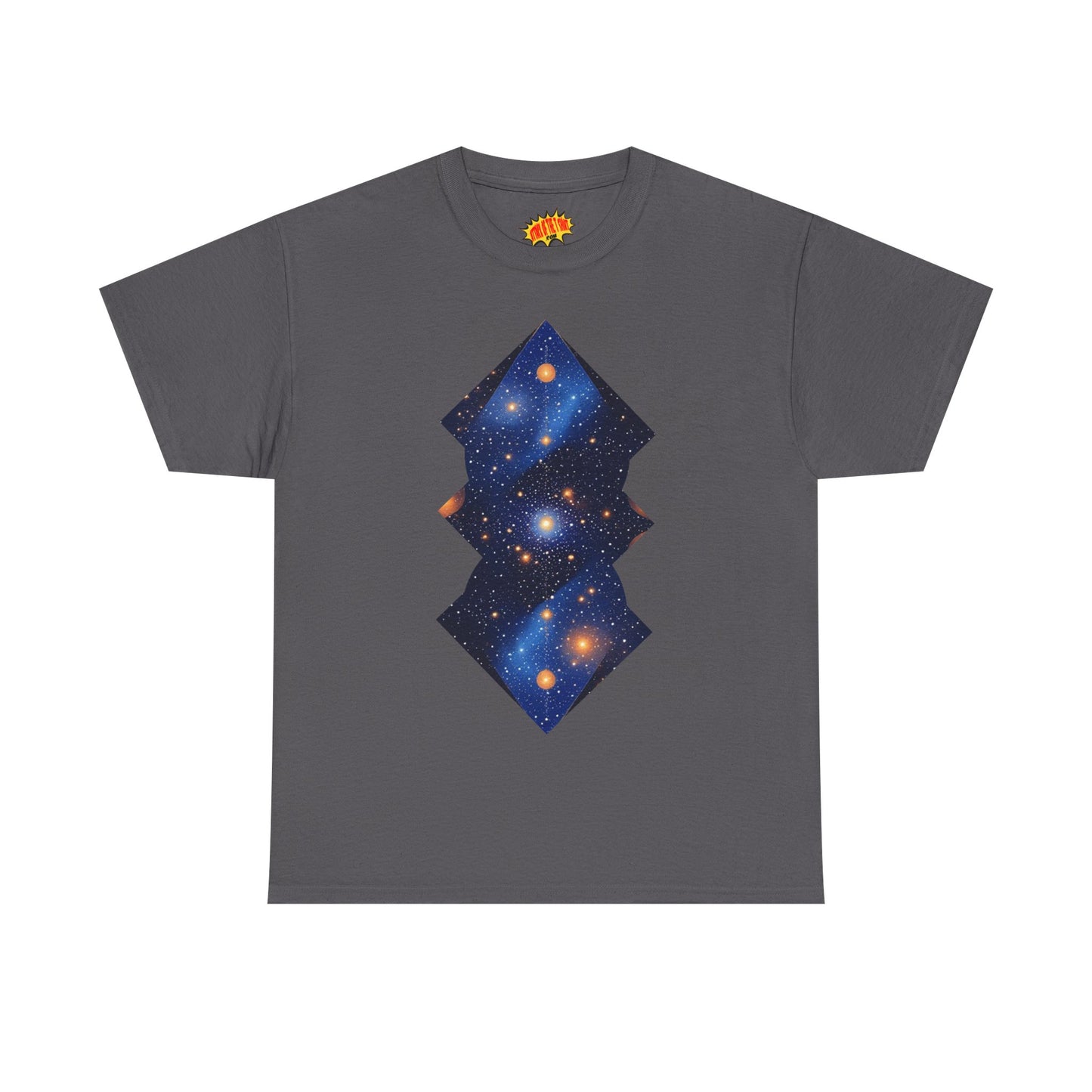 Geometric Shaped Galaxy Graphic Space Art Tee Shirt *Multiple Colors*
