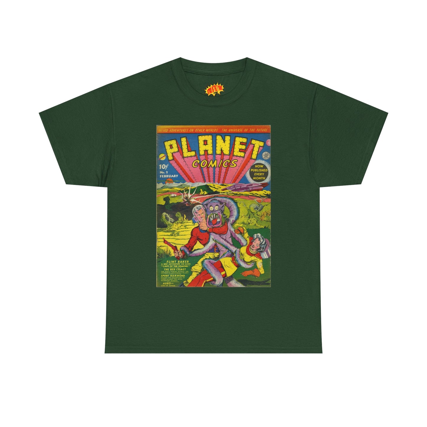 Planet Comics #2 - Heavy Cotton Tee *Dark Colors*
