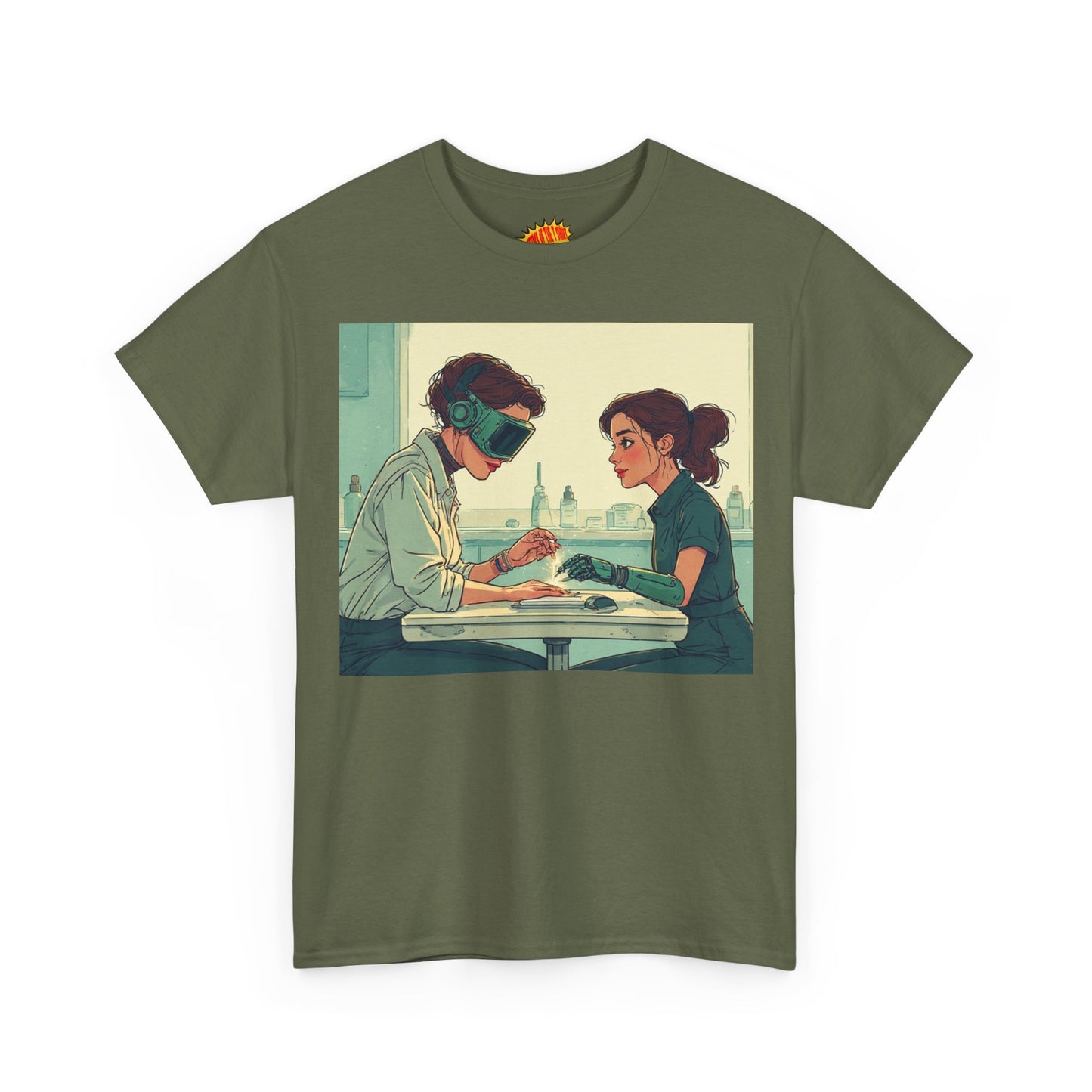 Pastel Robot Hands Manicure Scene T-Shirt *Multiple Colors*