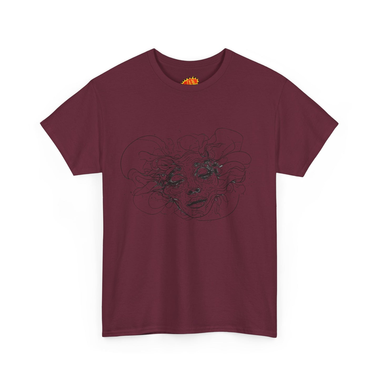 Abstract Face Line Drawing Graphic Art Tee Shirt *Multiple Colors*