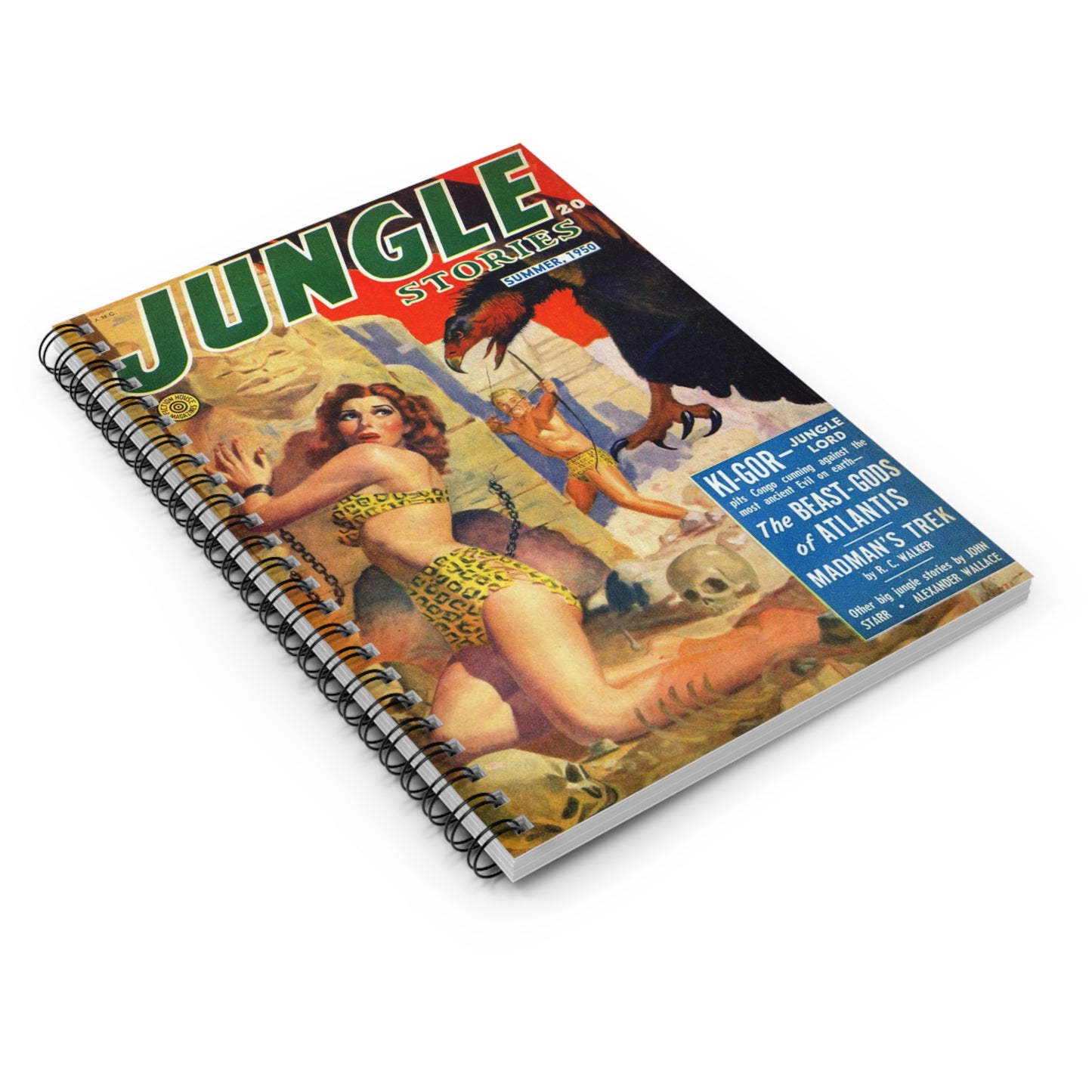 Jungle Stories Summer 1950 Comic Book Cover Notebook