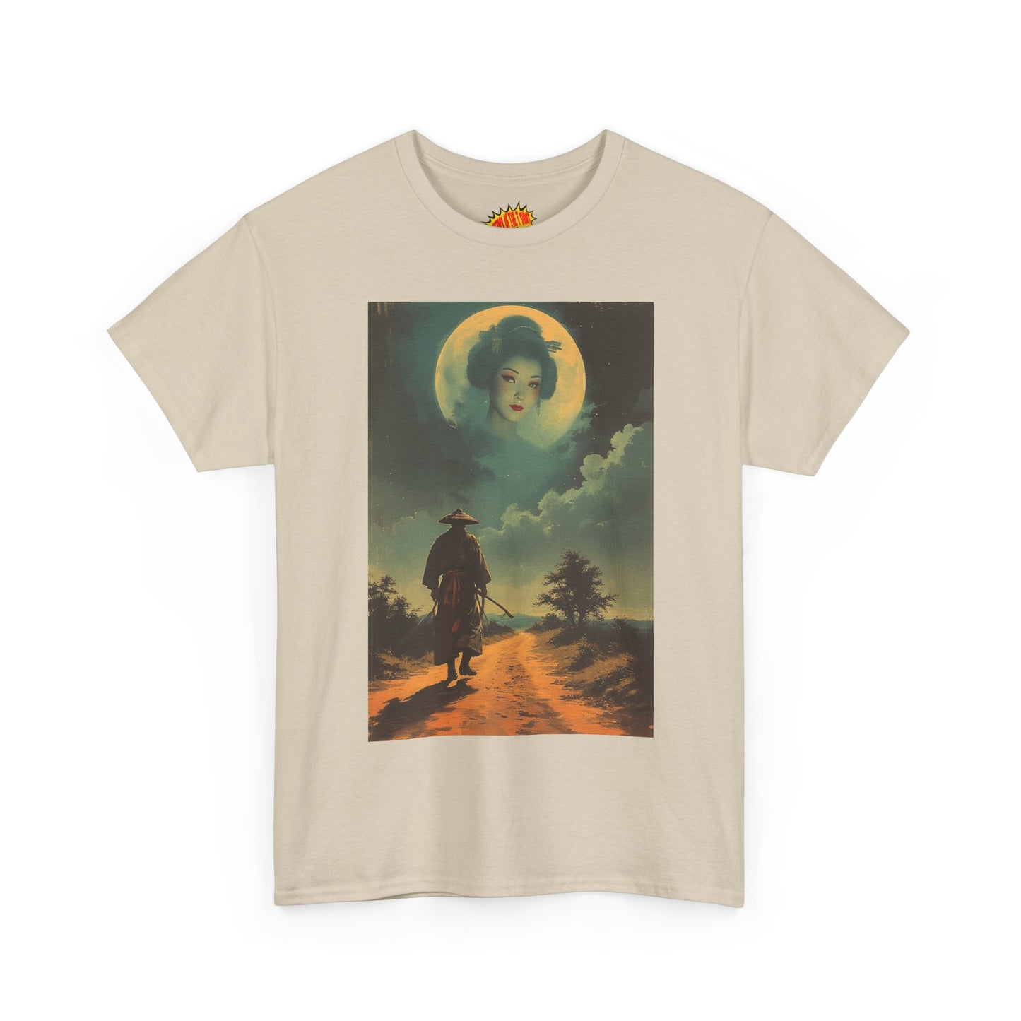 Walking Samurai w/Full Moon Woman T-Shirt *Multiple Colors*