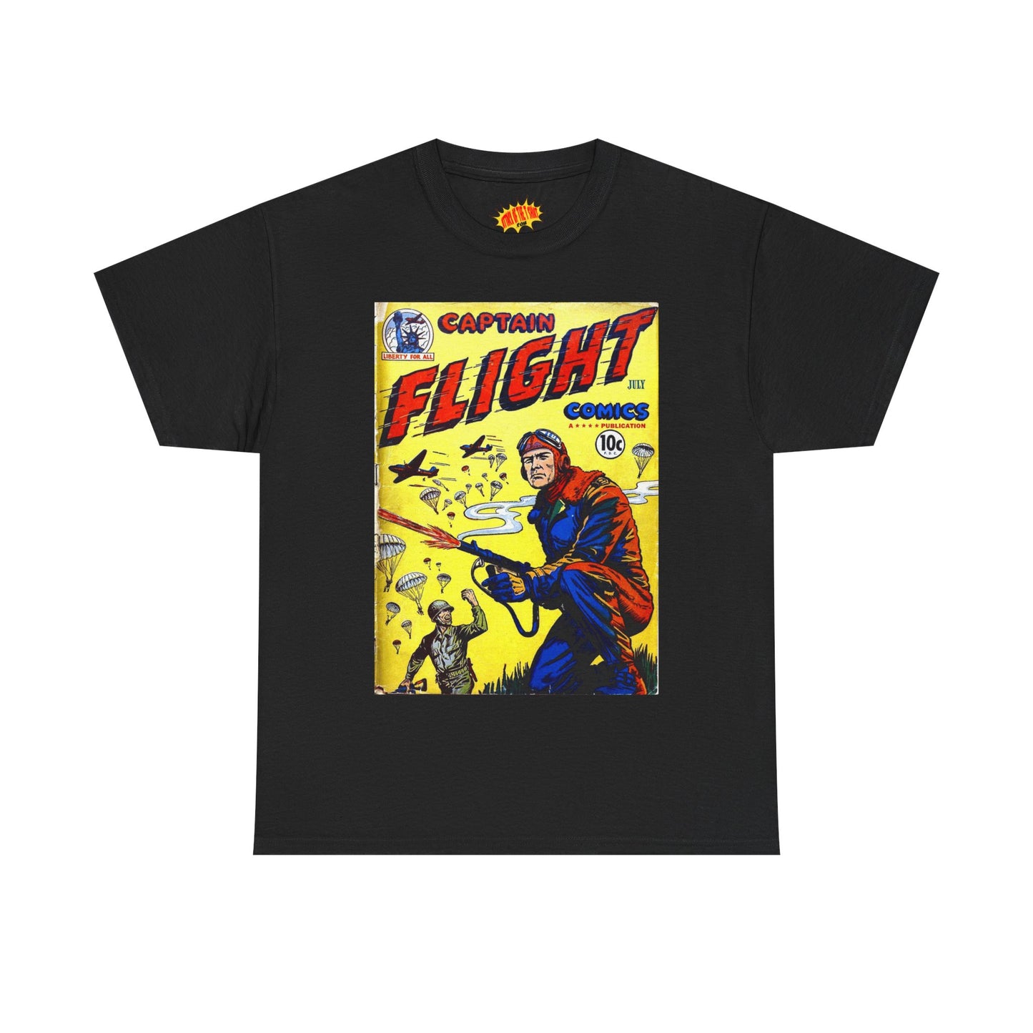 Captain Flight July Comic Tee Shirt *Multiple Colors*