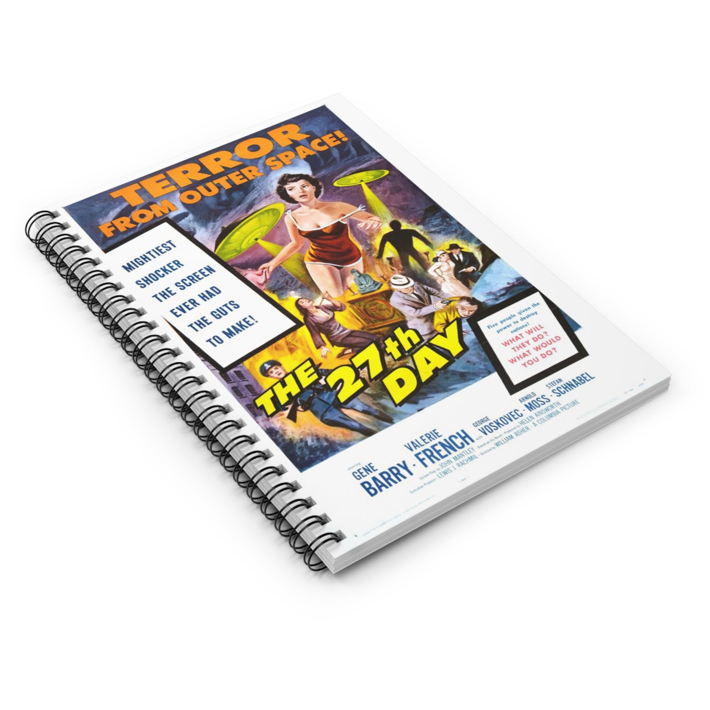 Terror from Outer Space - Vintage Movie Poster Notebook